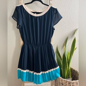 Navy Blue Classic Dress